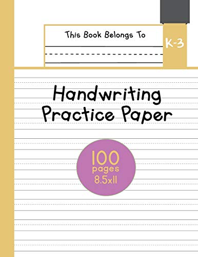 Handwriting Practice Paper K-3: The Little Bee Notebook for K-3 studen –  planet!oh