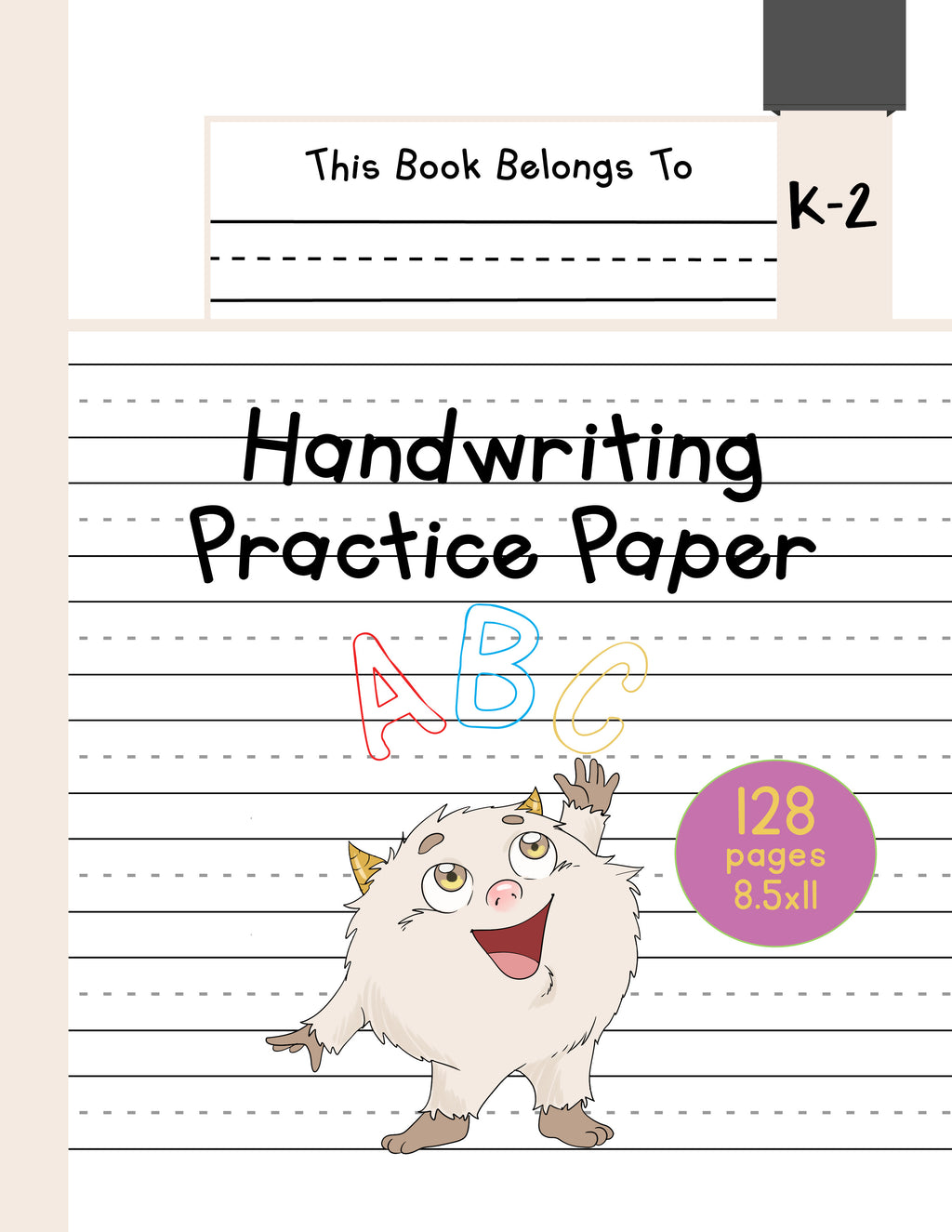 Handwriting Tracing Paper: ABC Kids Notebook with Dotted Lined Sheets  Preschool Handwriting Journal, Large 8.5 x 11